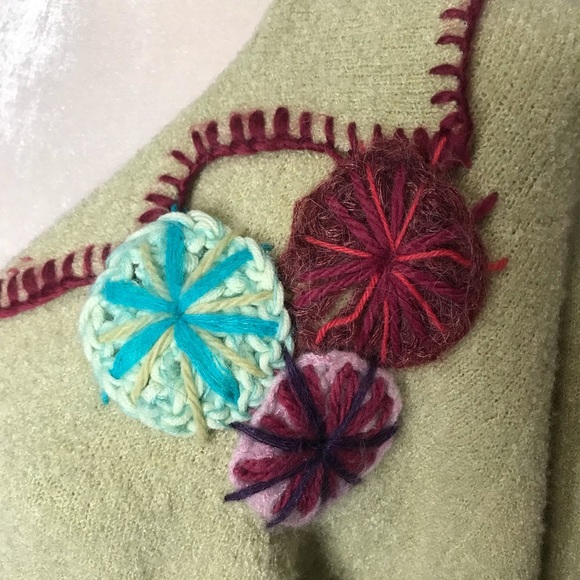 J. Jill Button Front Cardigan Sweater green size L - Picture 5 of 7